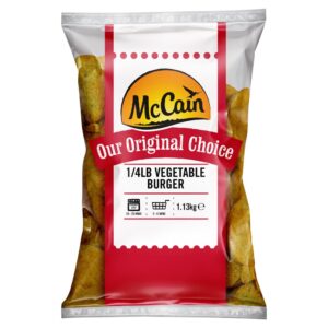 McCain 1/4lb Vegetable Burger 1.13 kg