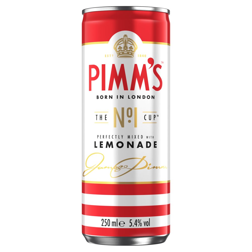 Pimm's No. 1 Cup & Lemonade Ready to Drink 5.4% vol 250ml Can