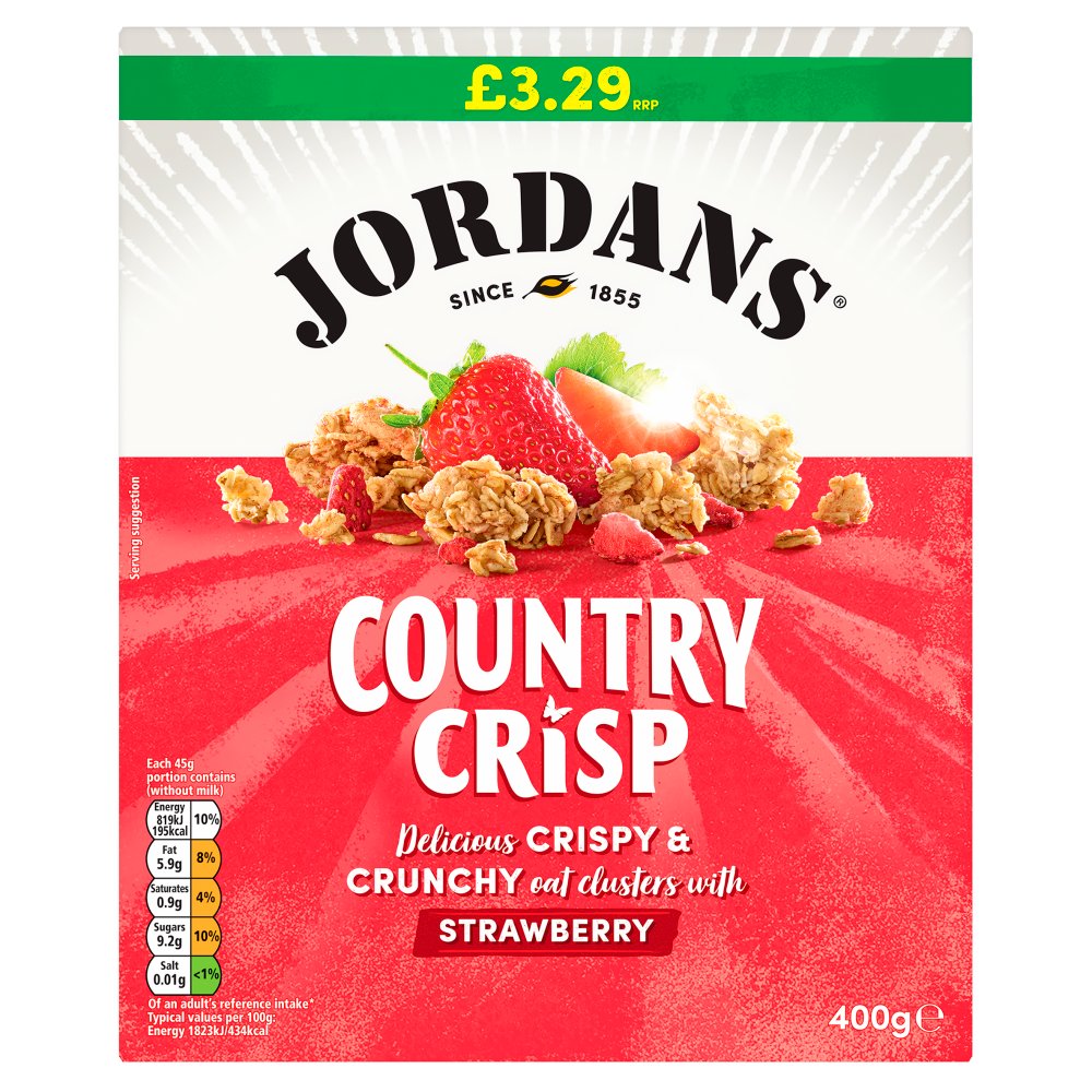 Jordans Country Crisp Strawberry 400g