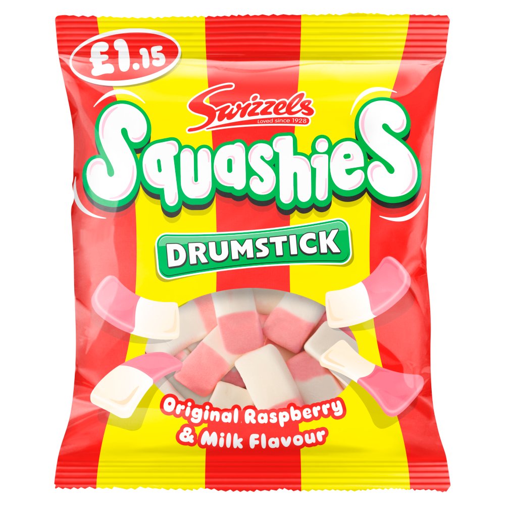 Swizzels Squashies Original Raspberry & Milk 120g PMP