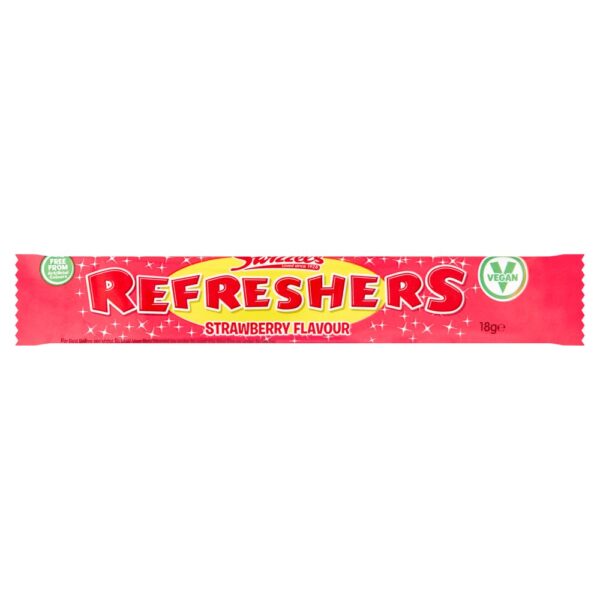 Swizzels Refreshers Strawberry Flavour Chew Bar 18g