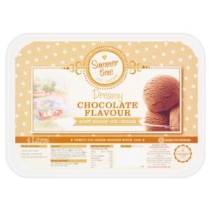 Suncream Summer Time Dreamy Chocolate Flavour Soft Scoop Ice Cream 4 Litres