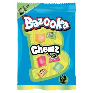Bazooka Chewz Sour Chewy Candies 120g