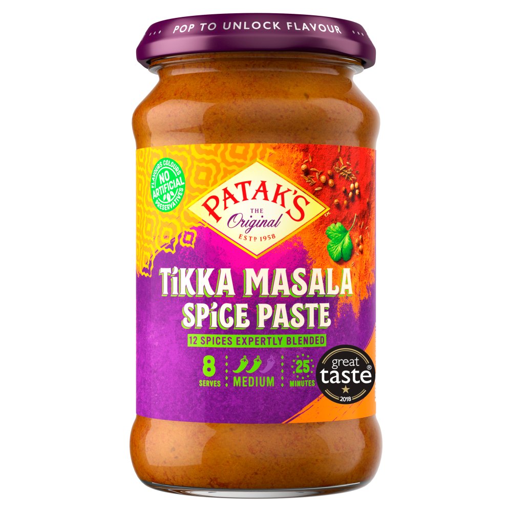 Patak's Tikka Masala Curry Spice Paste 283g