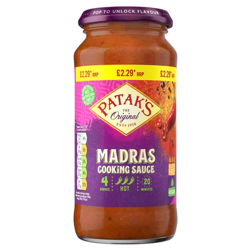 Patak's The Original Madras Cooking Sauce 450g