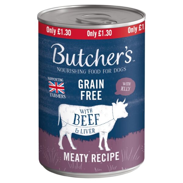Butcher's Nourishing Food for Dogs with Beef & Liver 400g
