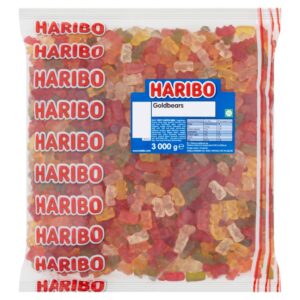 HARIBO Goldbears Jelly Fruit Flavour Sweets Bulk Bag 3kg