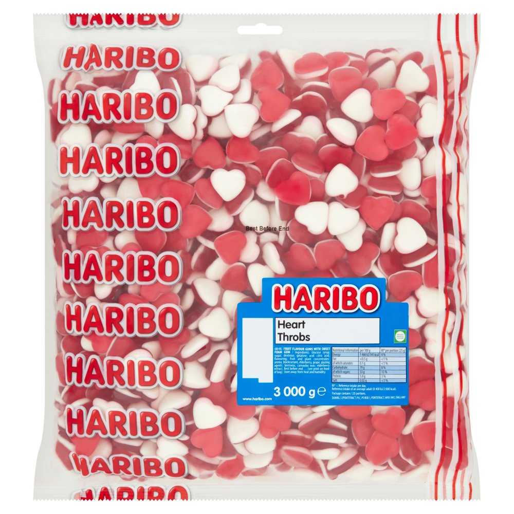 HARIBO Heart Throbs Jelly & Foam Sweets Bag 3kg
