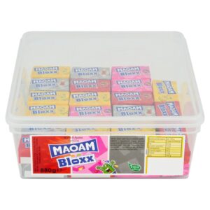 MAOAM Bloxx Fruit & Cola Flavour Chewy Sweets Tub 880g