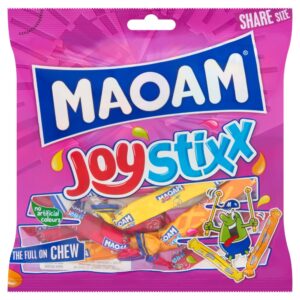 MAOAM Joystixx Fruit & Cola Flavour Chewy Sweets Sharing Bag 140g
