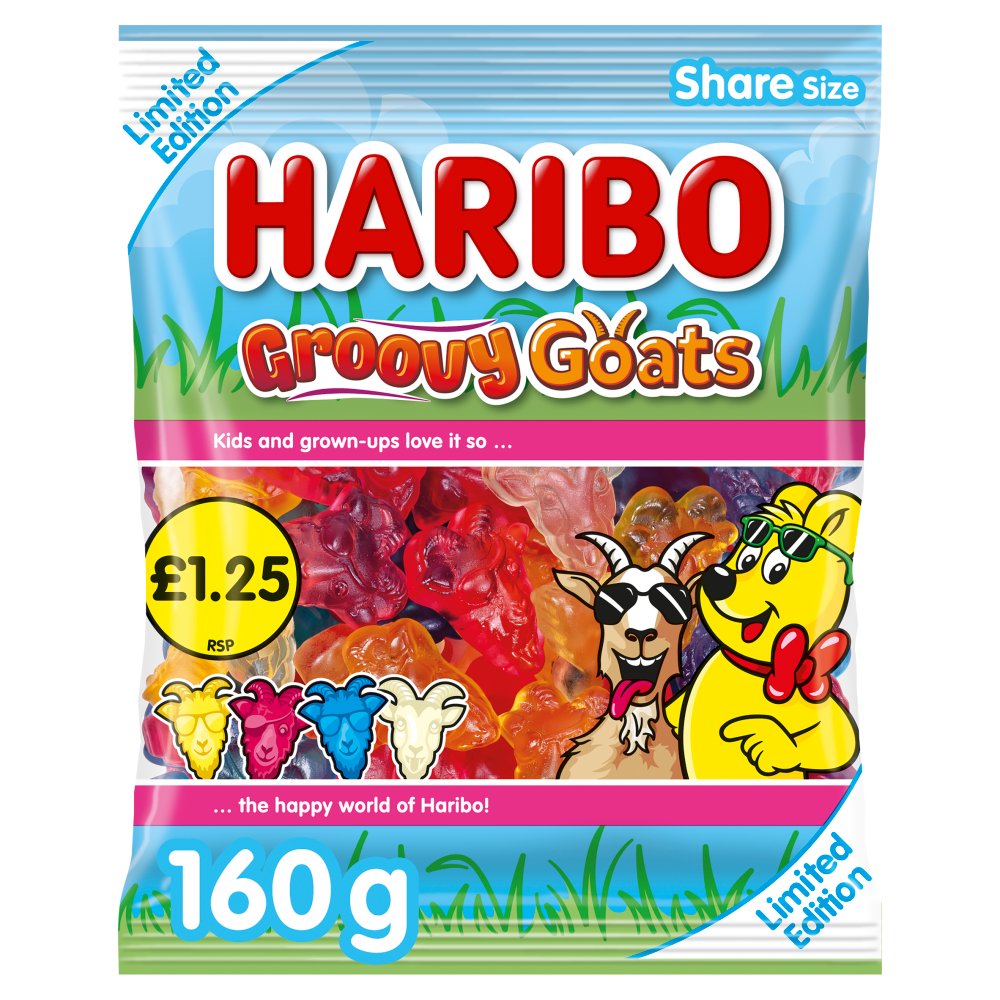 HARIBO Limited Edition Groovy Goats 160g