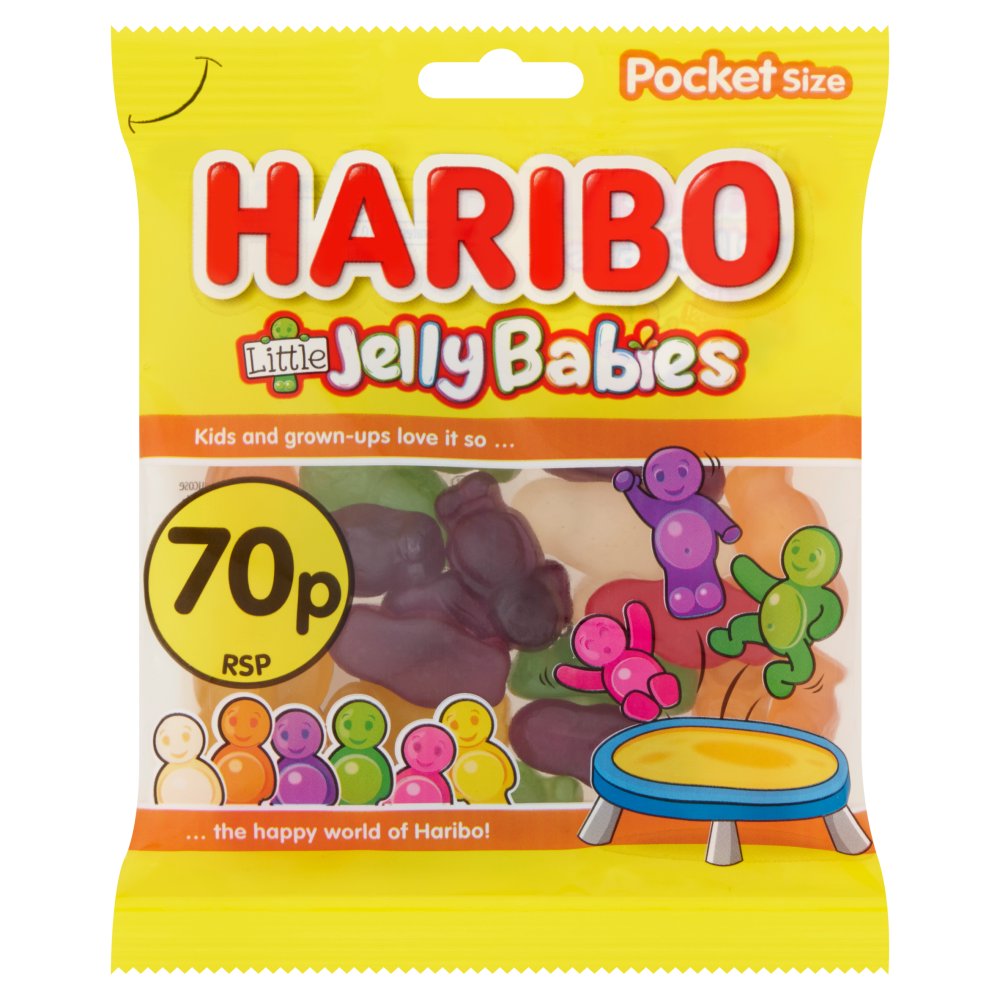 HARIBO Little Jelly Babies Sweets Fun Size Bag 60g