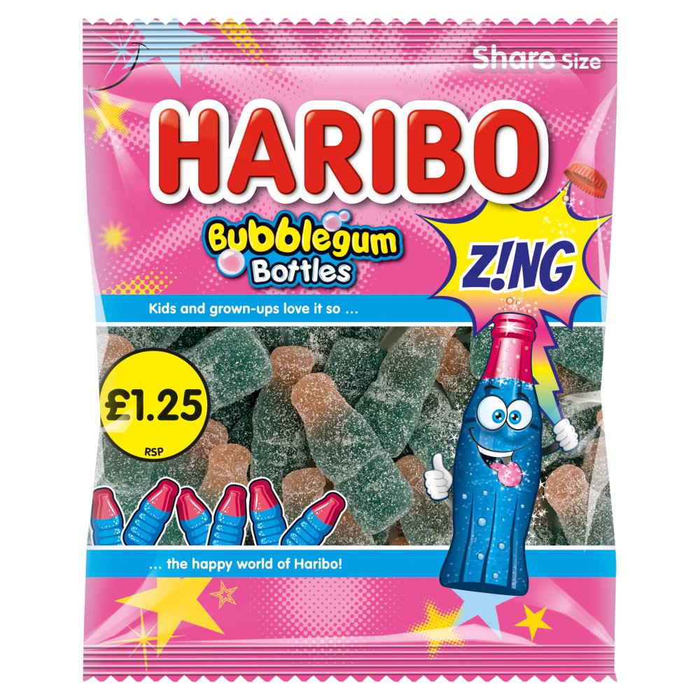HARIBO Bubblegum Bottles 140g