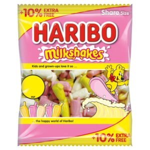 HARIBO Milkshakes Foam Sweets Sharing Bag154g