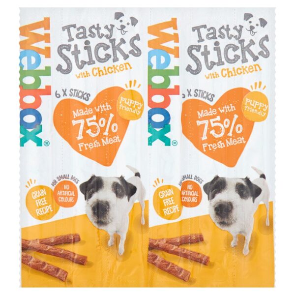 Webbox 6 Tasty Sticks with Chicken 30g