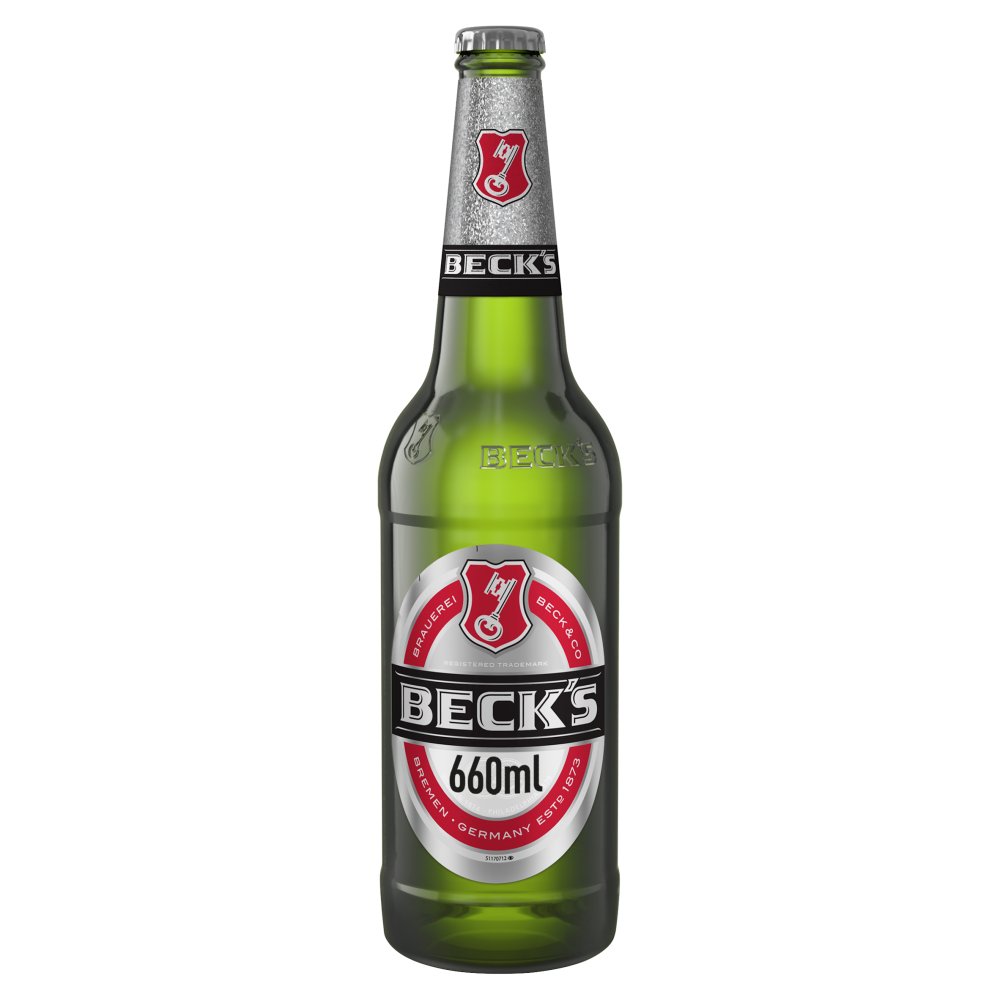 Beck's German Pilsner Beer Bottle 660ml