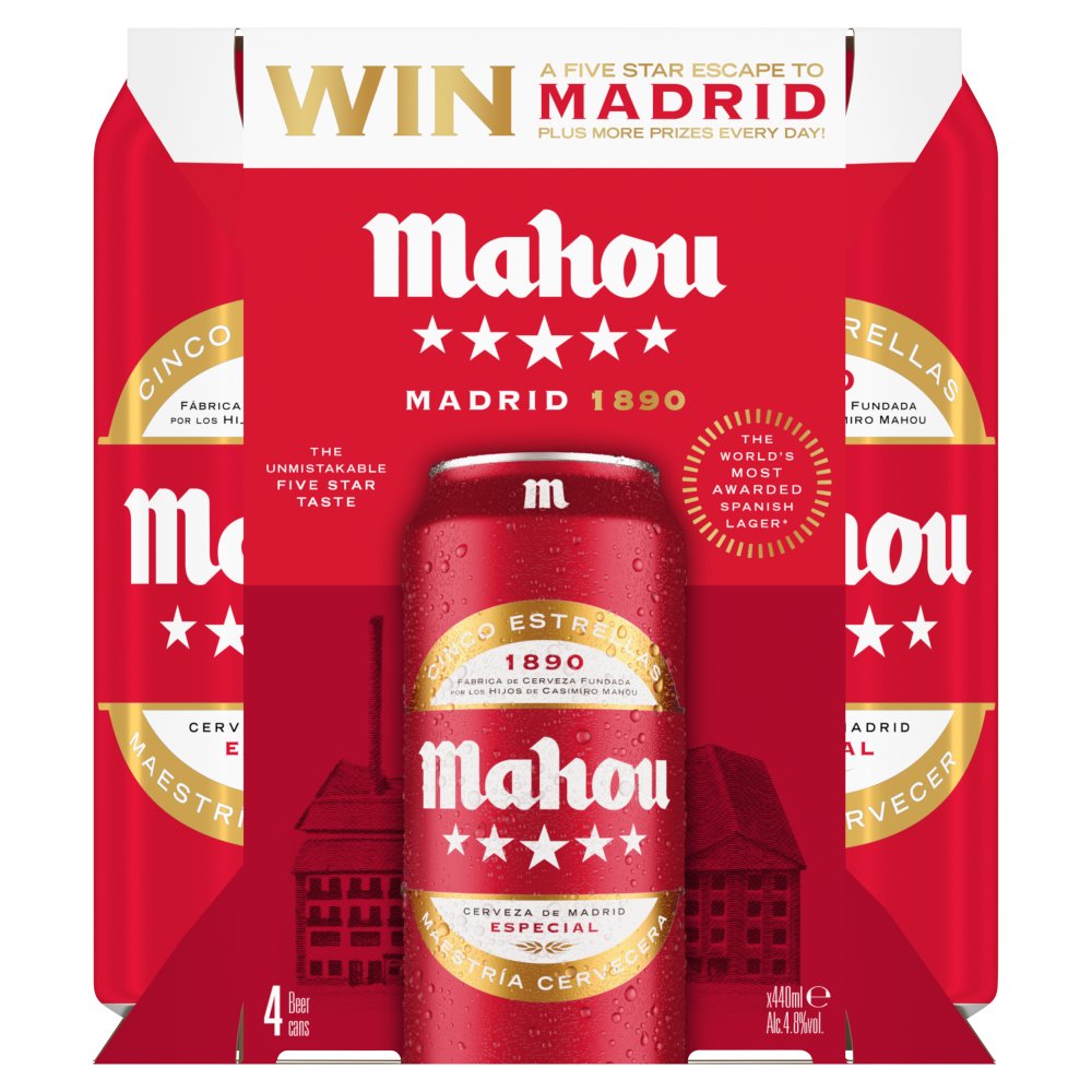 Mahou Beer 4 x 440ml