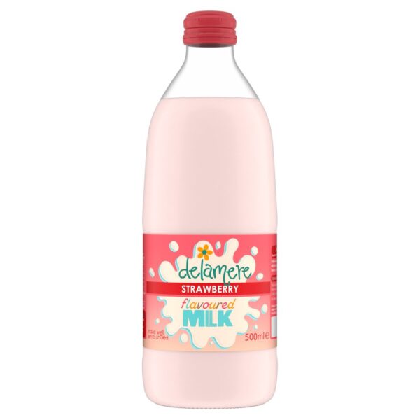 Delamere Strawberry Flavoured Milk 500ml