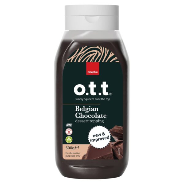 Macphie o.t.t® Belgian Chocolate Dessert Topping 500g