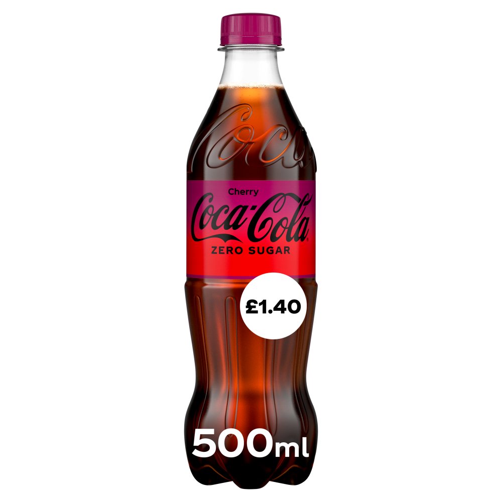 Coca-Cola Zero Sugar Cherry 12 x 500ml PM £1.40