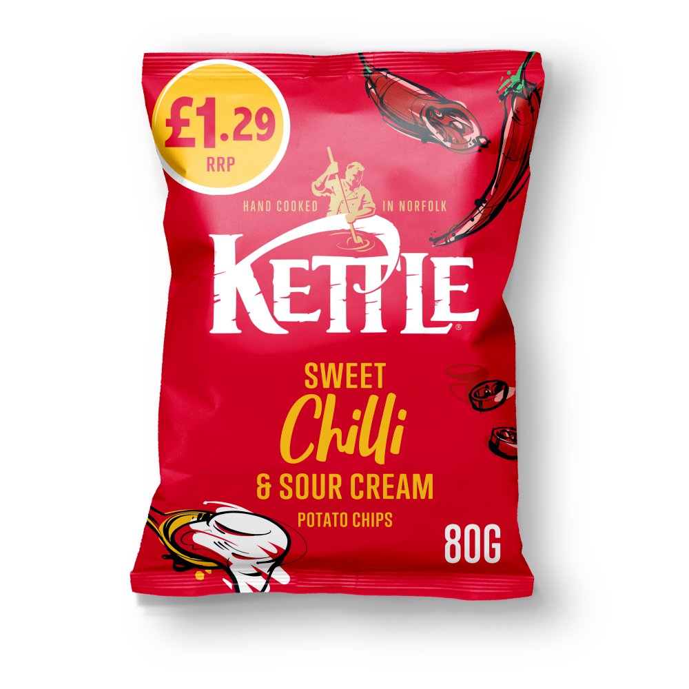 Kettle Sweet Chilli & Sour Cream Potato Chips 80g