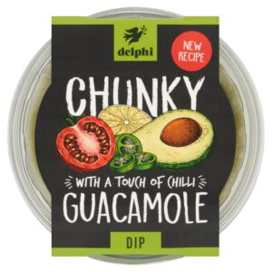 Delphi Chunky Guacamole Dip with a Touch of Chilli 150g