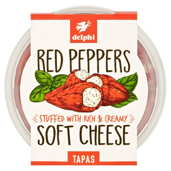Delphi Red Peppers Soft Cheese Tapas 135g