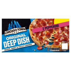 Chicago Town 2 Deep Dish Pepperoni Mini Pizzas 2 x 155g (PMP)