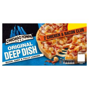 Chicago Town 2 Deep Dish Chicken & Bacon Club Mini Pizzas 2 x 156g (PMP)