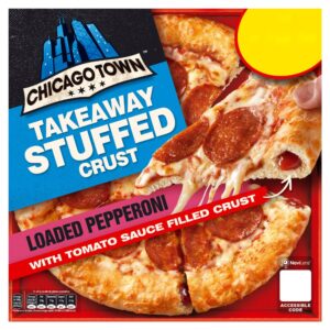 Chicago Town Takeaway Stuffed Crust Pepperoni Medium Pizza 490g (PMP)
