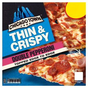 Chicago Town Thin & Crispy Double Pepperoni Pizza 305g (PMP)