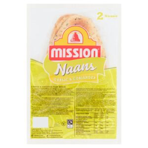 Mission 2 Garlic & Coriander Naan Breads