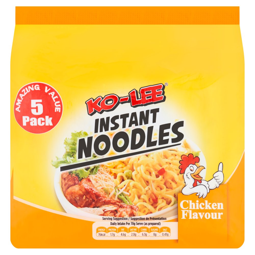 Ko-Lee Chicken Flavour Instant Noodles 5 x 70g