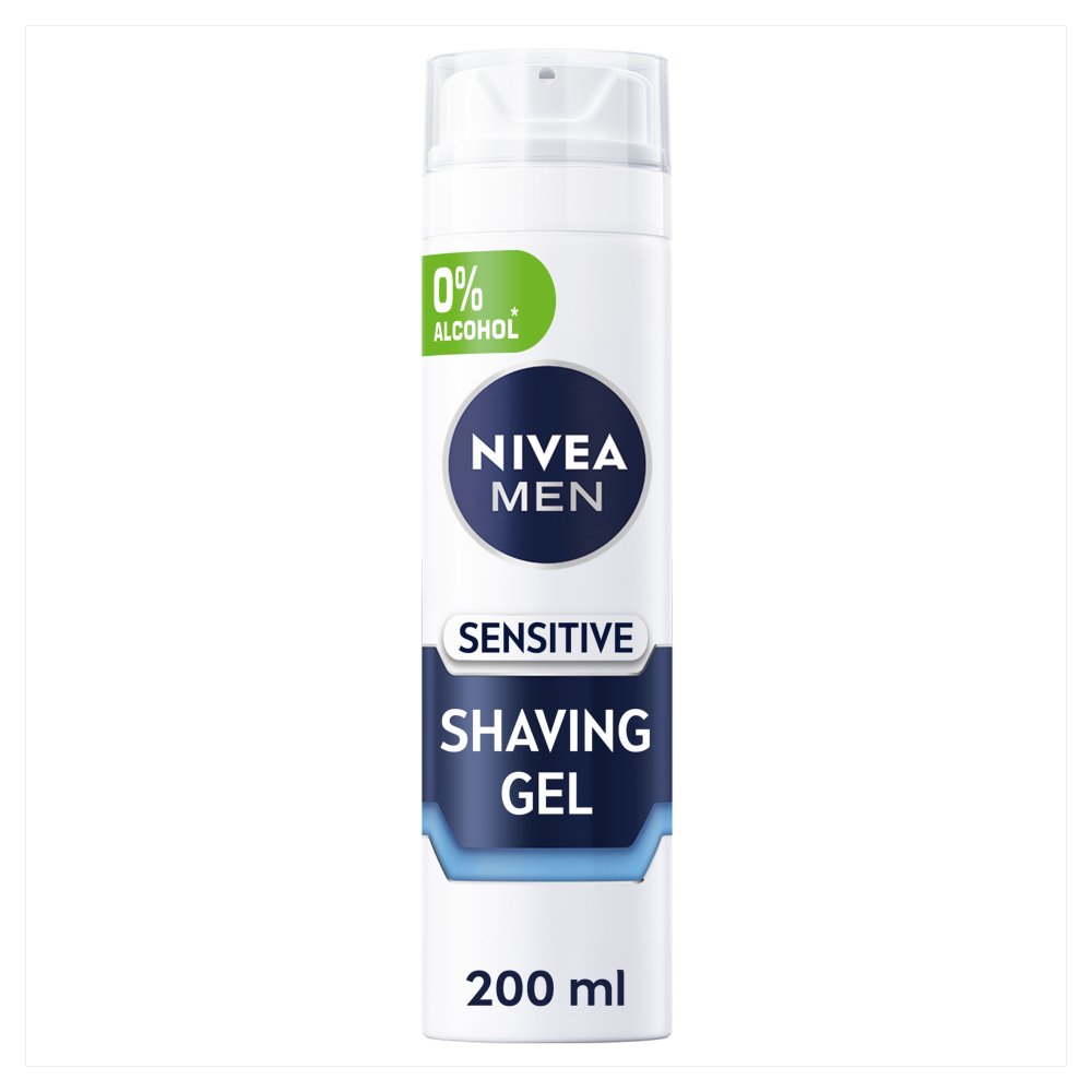 NIVEA MEN Sensitive 0% Alcohol Ultra Glide Shaving Gel 200ml
