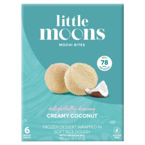 Little Moons Coconut Mochi Ice Cream Frozen Snack 6 x 32g