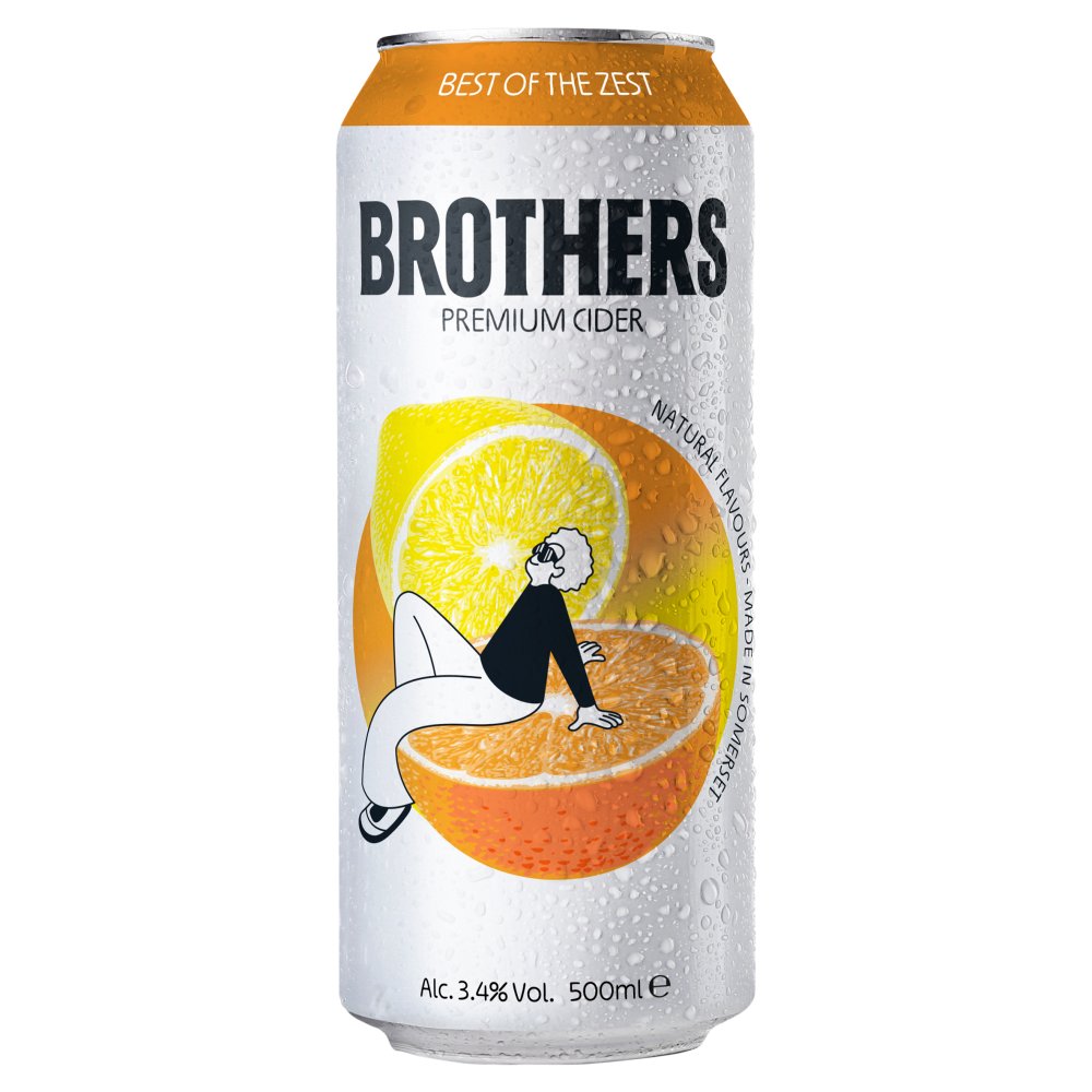 Brothers Best of the Zest Premium Fruit Cider 500ml