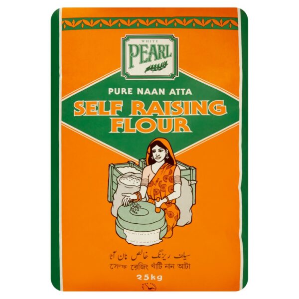 White Pearl Pure Naan Atta Self Raising Flour 25kg