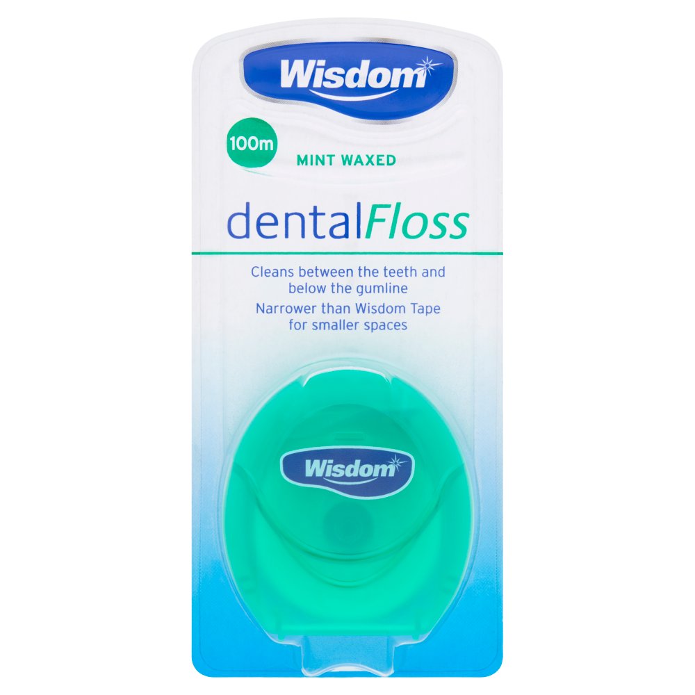 Wisdom Dental Floss Mint Waxed 100m