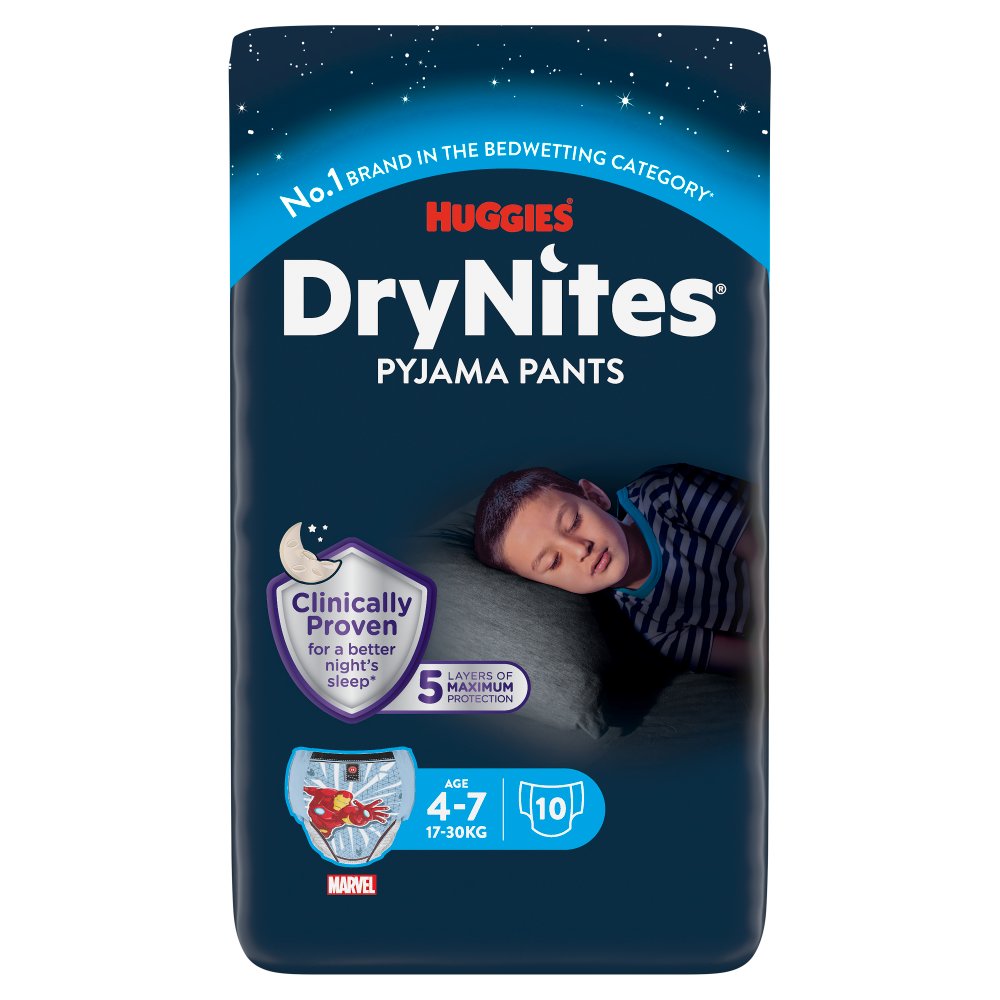 Huggies DryNites Bedwetting Pyjama Pants Age 4-7 17-30kg