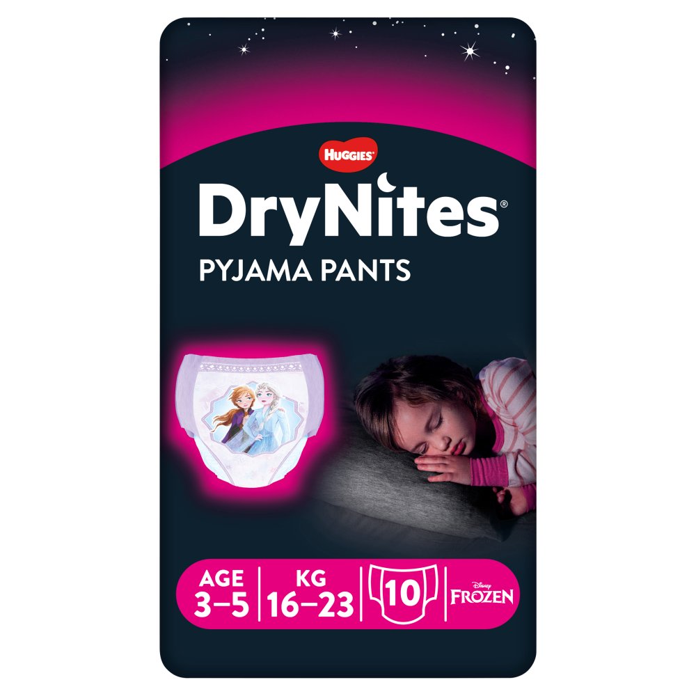 DryNites 10 Pyjama Pants Age 3-5 16-23kg