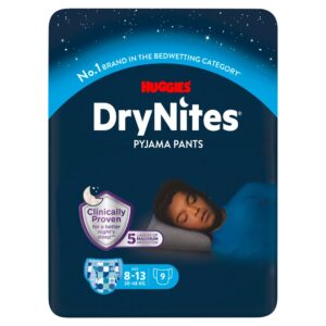 Huggies DryNites Bedwetting Pyjama Nappy Pants Boy - Age 8-13 - 9 pants