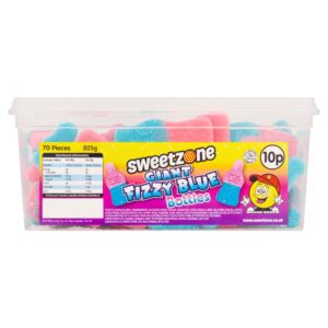 Sweetzone 10 Giant Fizzy Blue Bottles 805g