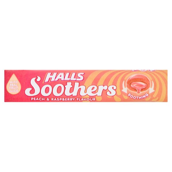 Halls Soothers Peach & Raspberry Flavour 45g