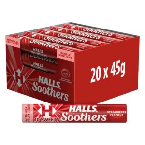 Halls Soothers Strawberry Flavour 45g