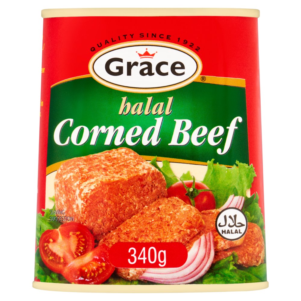 Grace 100% Halal Corned Beef 340g