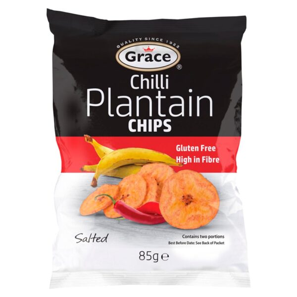 Grace Chilli Plantain Chips Salted 85g