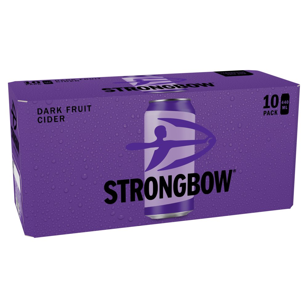 Strongbow Dark Fruit Cider 4% ABV Can 10x440ml