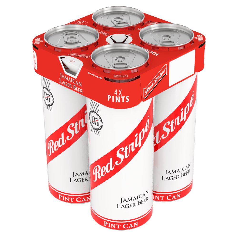 Red Stripe Jamaican Lager Beer 24 x 568ml