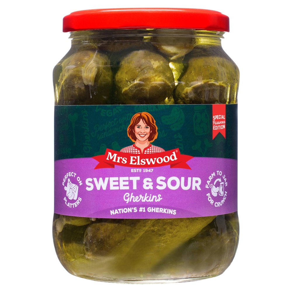 Mrs Elswood Sweet & Sour Gherkins 670g