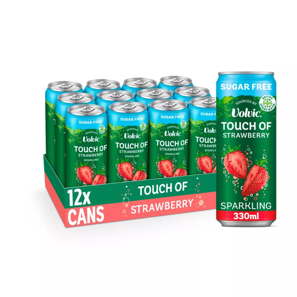 Volvic Touch of Strawberry Sparkling 330ml